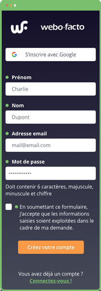 Inscription en mobile-image