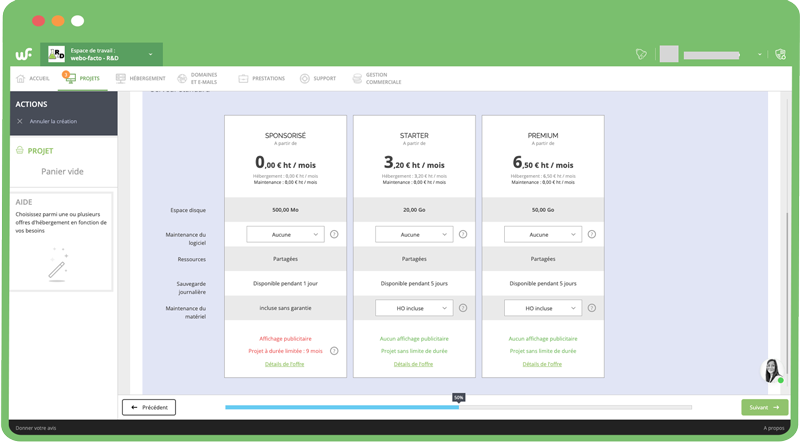 Je choisis mon offre